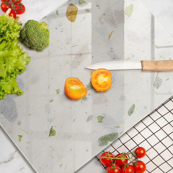 Glass worktop saver Falling leaves