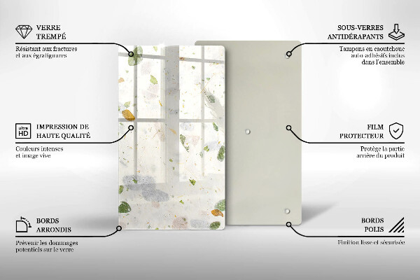 Glass worktop saver Falling leaves