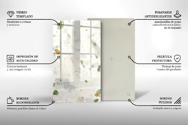 Glass worktop saver Falling leaves