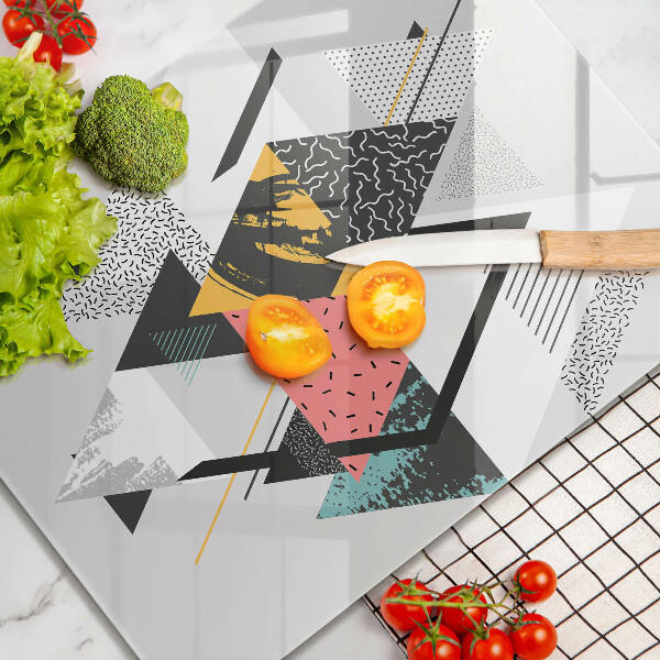 Glass worktop saver Abstraction of the triangle