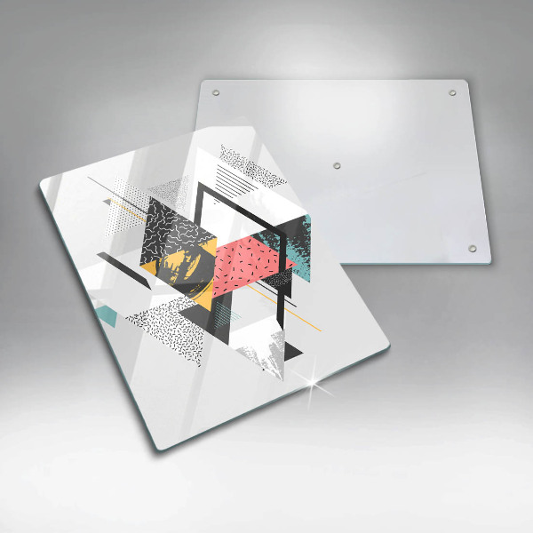 Glass worktop saver Abstraction of the triangle