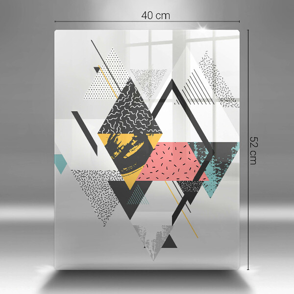 Glass worktop saver Abstraction of the triangle