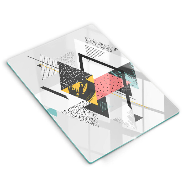 Glass worktop saver Abstraction of the triangle