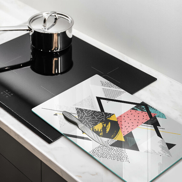 Glass worktop saver Abstraction of the triangle