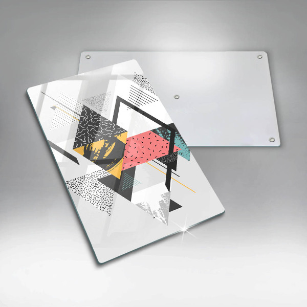 Glass worktop saver Abstraction of the triangle