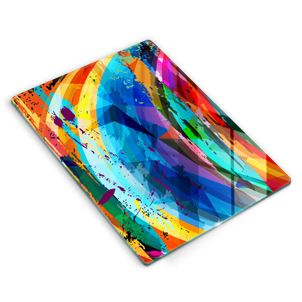 Worktop heat protector Colorful paint stains