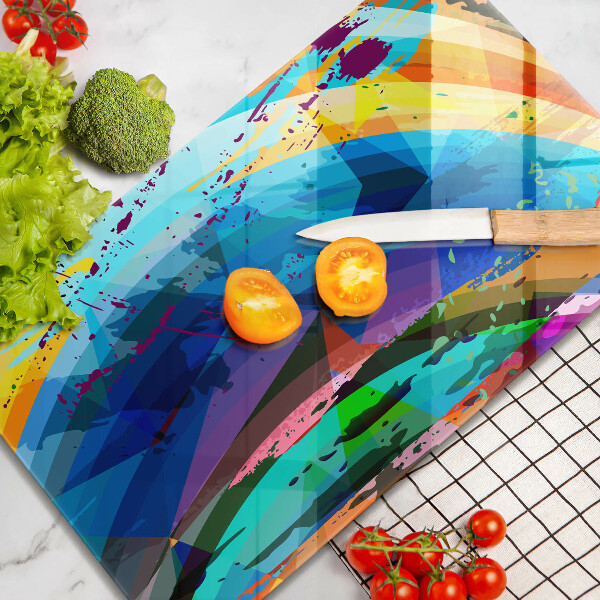 Worktop heat protector Colorful paint stains