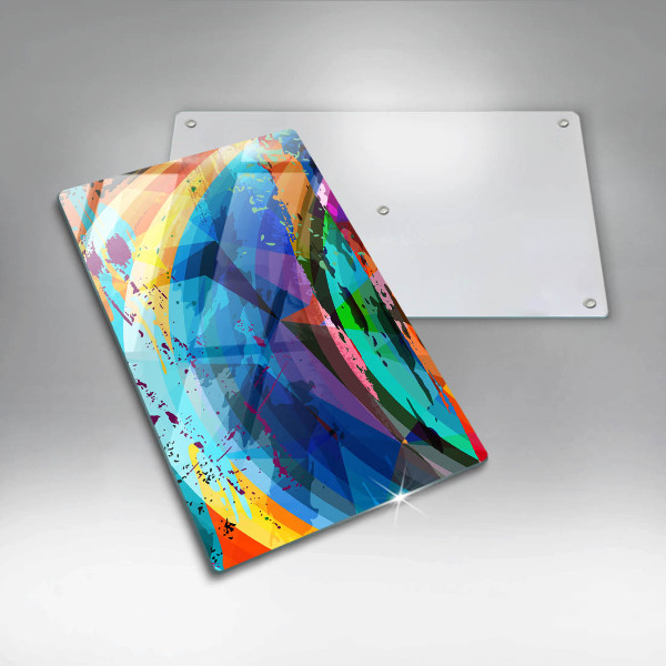 Worktop heat protector Colorful paint stains