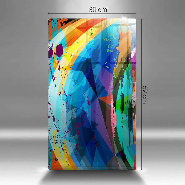 Worktop heat protector Colorful paint stains