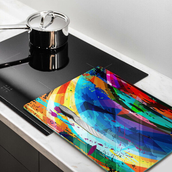 Worktop heat protector Colorful paint stains