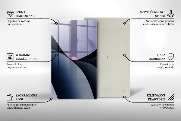 Glass worktop saver Abstraction shapes