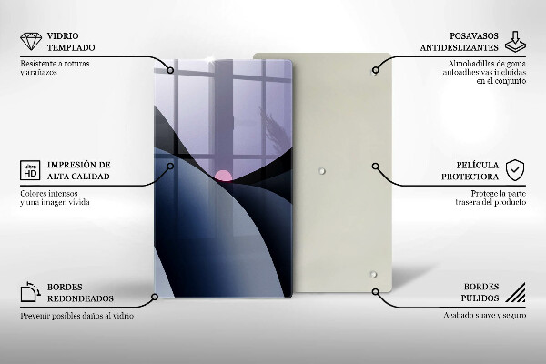 Glass worktop saver Abstraction shapes