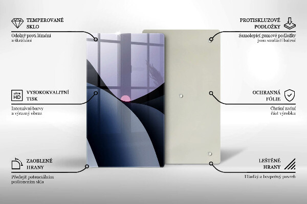 Glass worktop saver Abstraction shapes