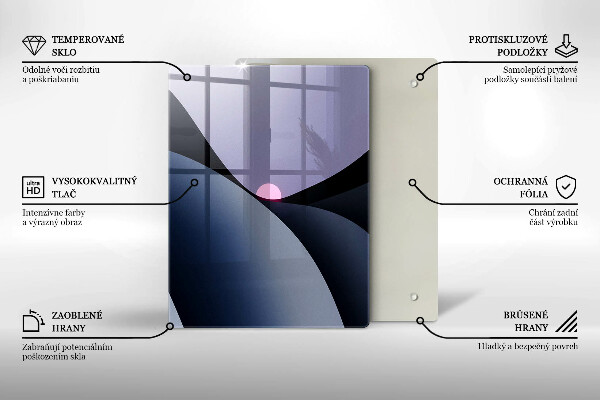 Glass worktop saver Abstraction shapes