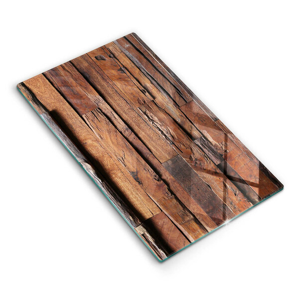 Glass worktop saver Decorative wood boards