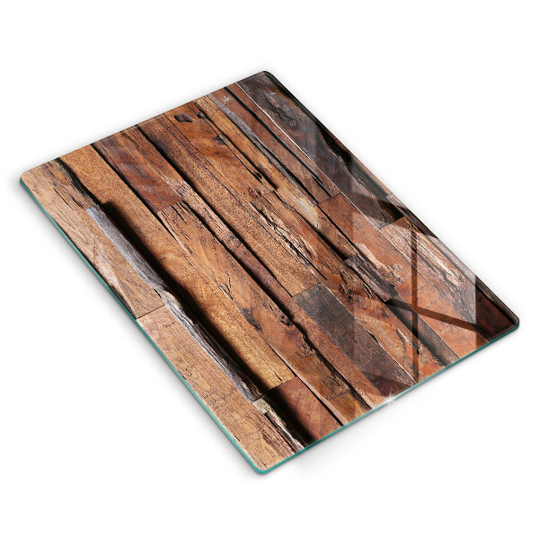 Glass worktop saver Decorative wood boards