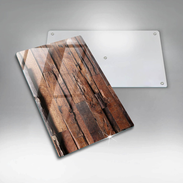 Glass worktop saver Decorative wood boards