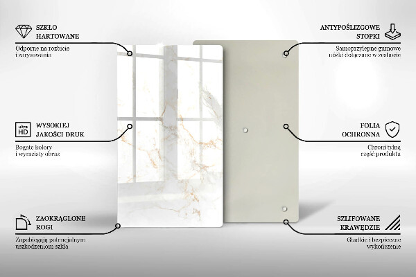 Glass worktop saver Elegant stone marble