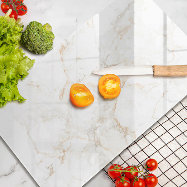 Glass worktop saver Elegant stone marble