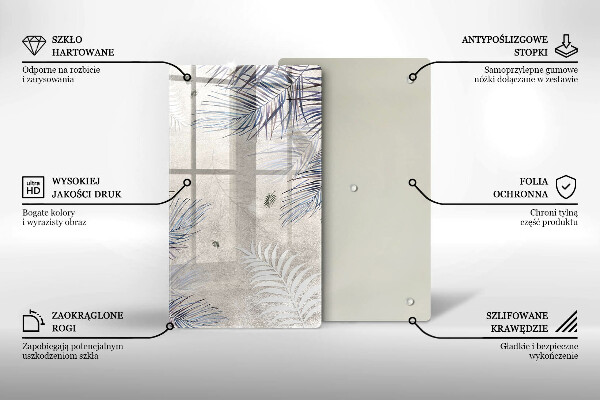 Kitchen countertop cover Subtle leaves