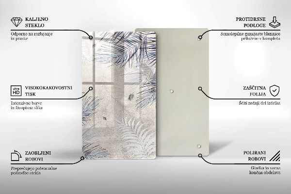 Kitchen countertop cover Subtle leaves