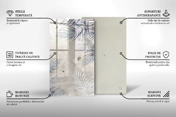 Kitchen countertop cover Subtle leaves