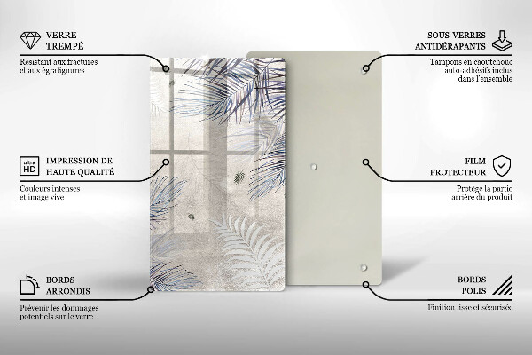 Kitchen countertop cover Subtle leaves