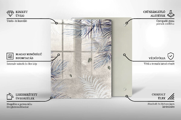 Kitchen countertop cover Subtle leaves