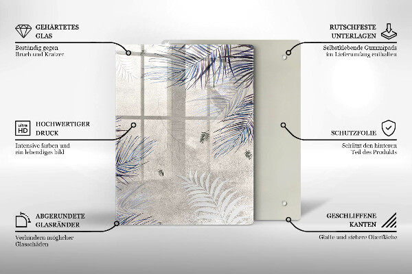 Kitchen countertop cover Subtle leaves