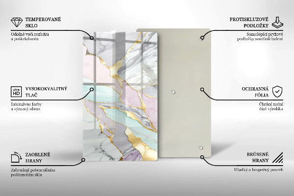 Kitchen countertop cover Pastel marble