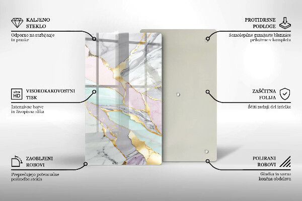 Kitchen countertop cover Pastel marble