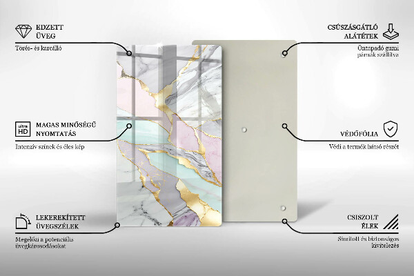 Kitchen countertop cover Pastel marble