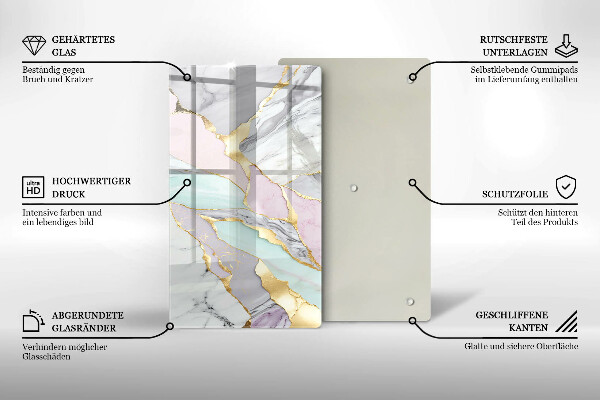 Kitchen countertop cover Pastel marble