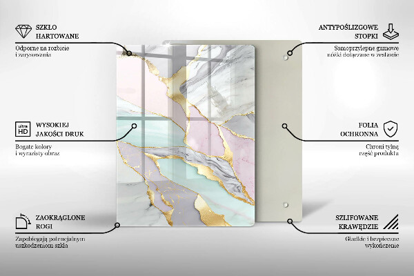 Kitchen countertop cover Pastel marble