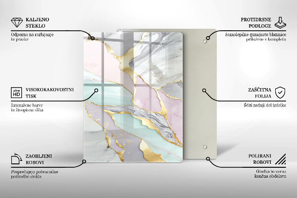 Kitchen countertop cover Pastel marble