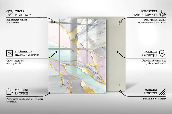 Kitchen countertop cover Pastel marble