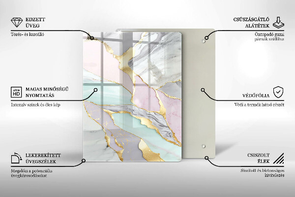 Kitchen countertop cover Pastel marble