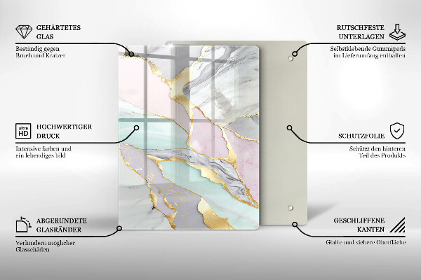 Kitchen countertop cover Pastel marble