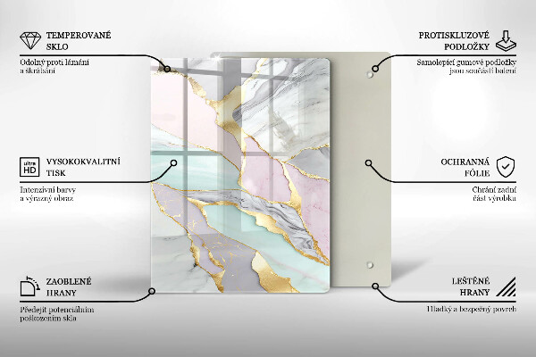 Kitchen countertop cover Pastel marble