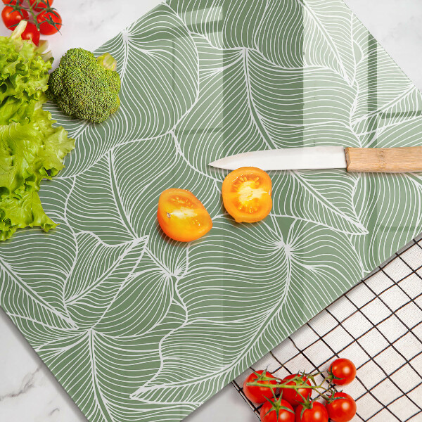 Kitchen countertop cover Linear leaves