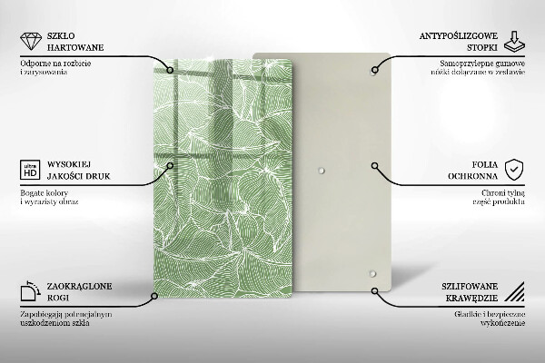 Kitchen countertop cover Linear leaves