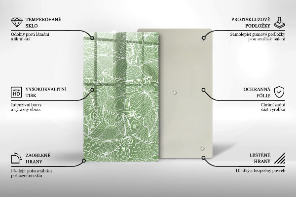 Kitchen countertop cover Linear leaves