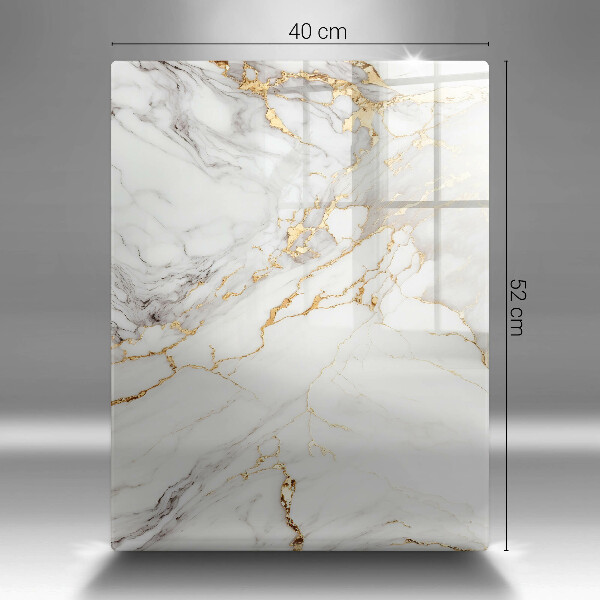Kitchen countertop cover Light marble with gold