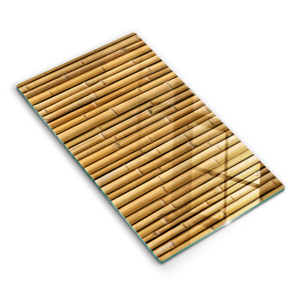 Glass worktop saver Nature boho bamboo