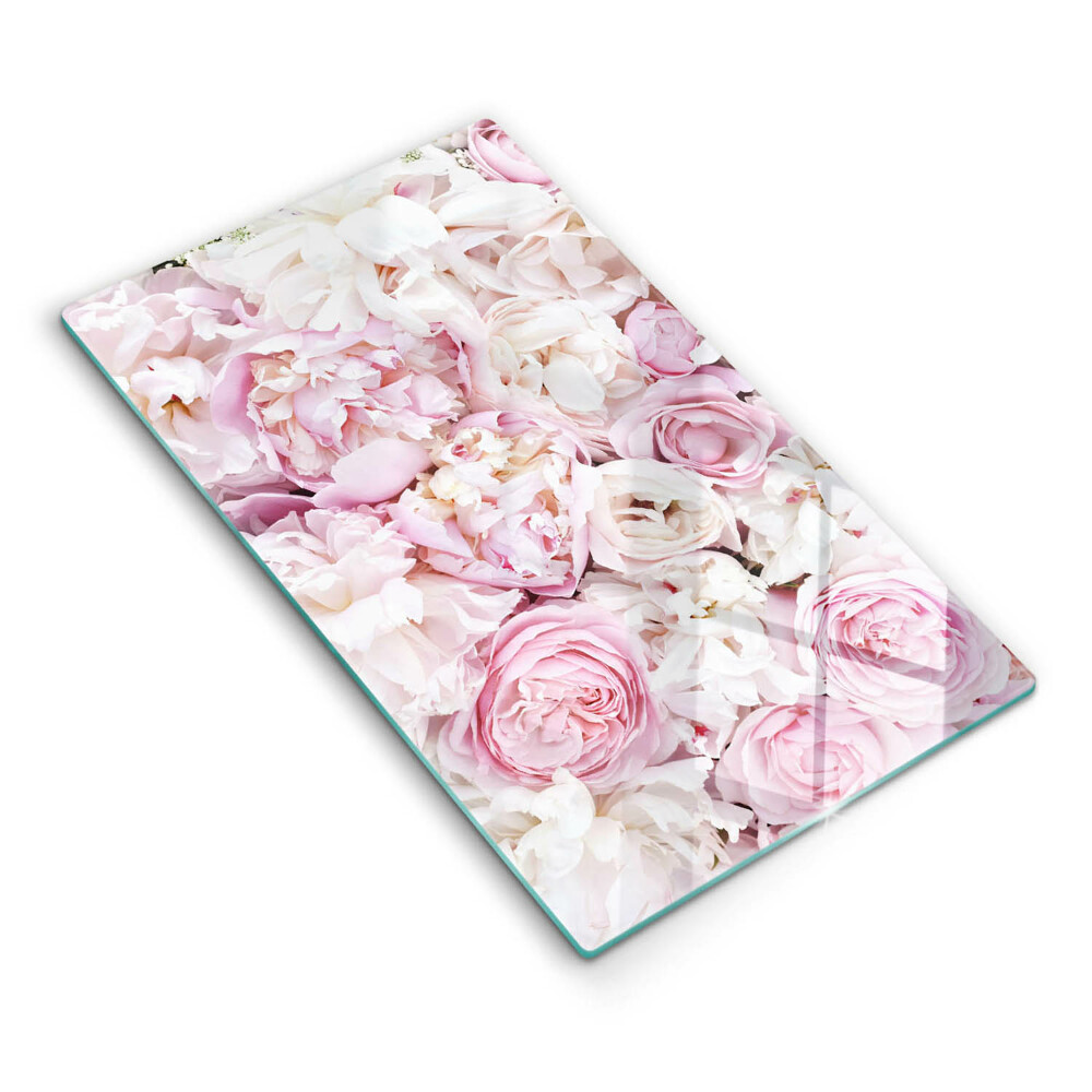 Kitchen countertop cover Peony bouquet