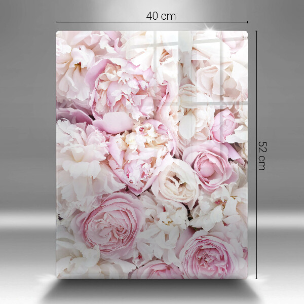 Kitchen countertop cover Peony bouquet
