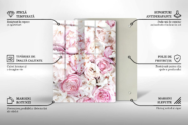 Kitchen countertop cover Peony bouquet