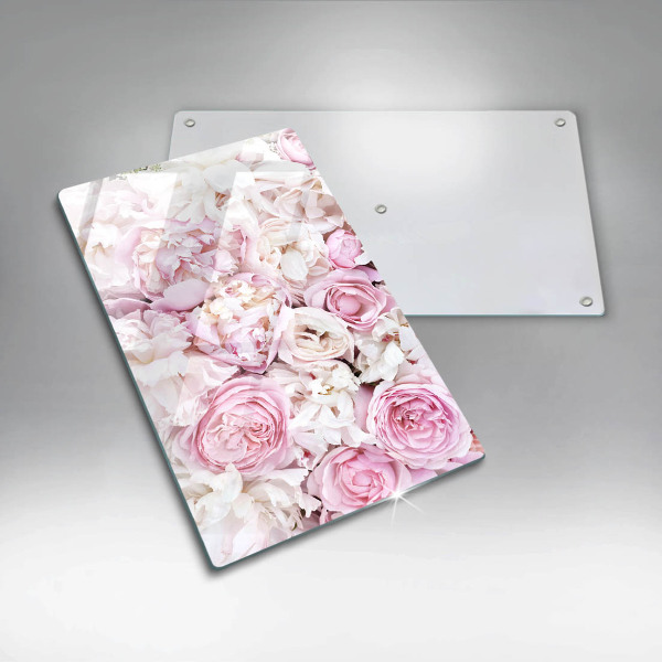 Kitchen countertop cover Peony bouquet