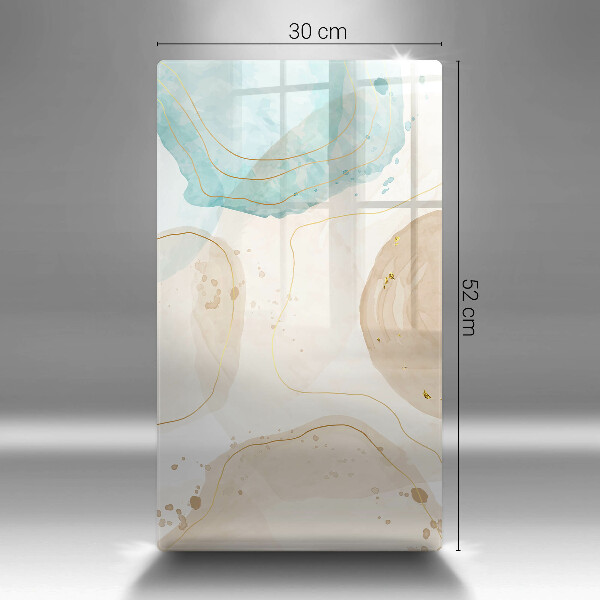 Glass worktop saver Boho, spots and gold