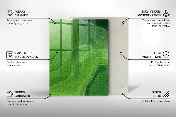 Glass worktop saver Abstract texture